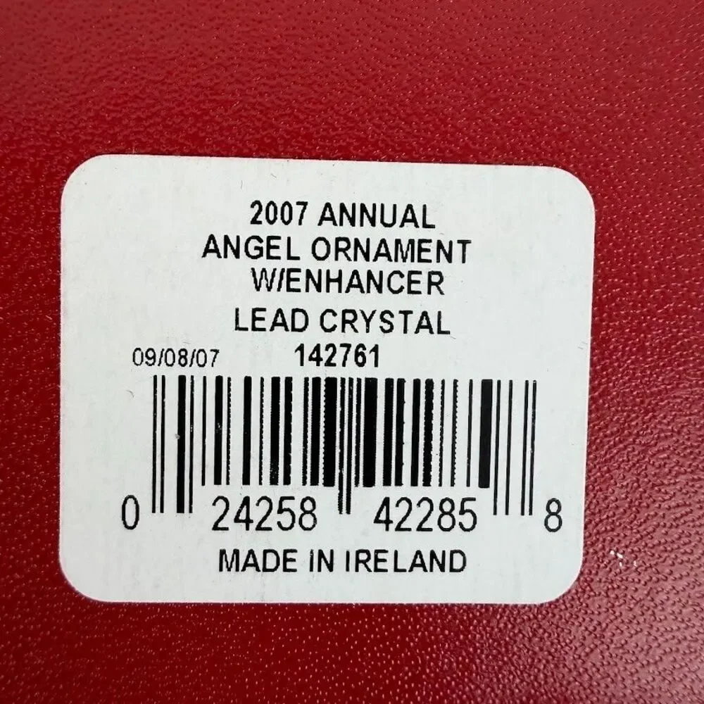 2007 Waterford Crystal Angel Ornament, New in Box - Picture 14 of 16